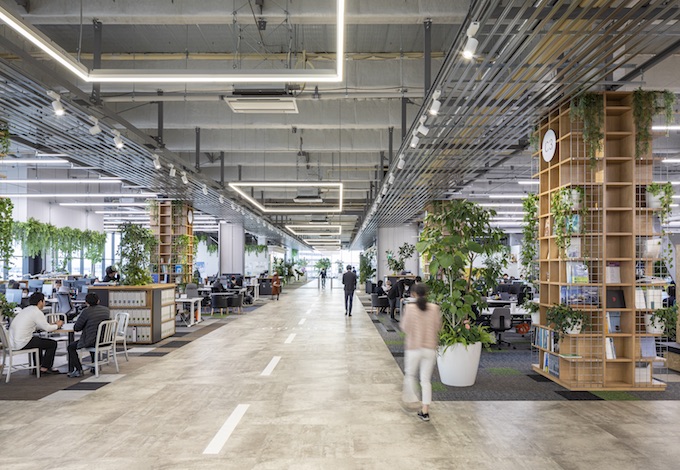 大特集/創造性を刺激するオフィスデザイン 梓設計本社「HANEDA SKY CAMPUS」(設計/梓設計 撮影/森田大貴)